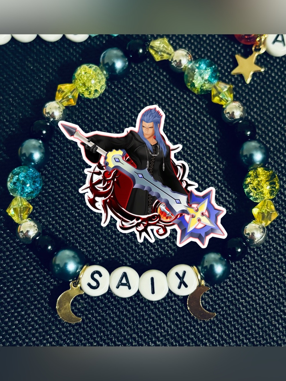 Kingdom Hearts Saix Beaded Bracelet